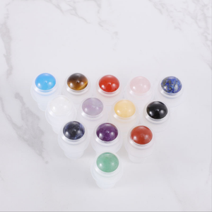 Flaconi Roll-on 50ml Quadrati per Profumo, Supporto in Silicone, Bottiglie con Applicatore in Cristallo di Quarzo Rosa per Oli Essenziali - Product Image 5