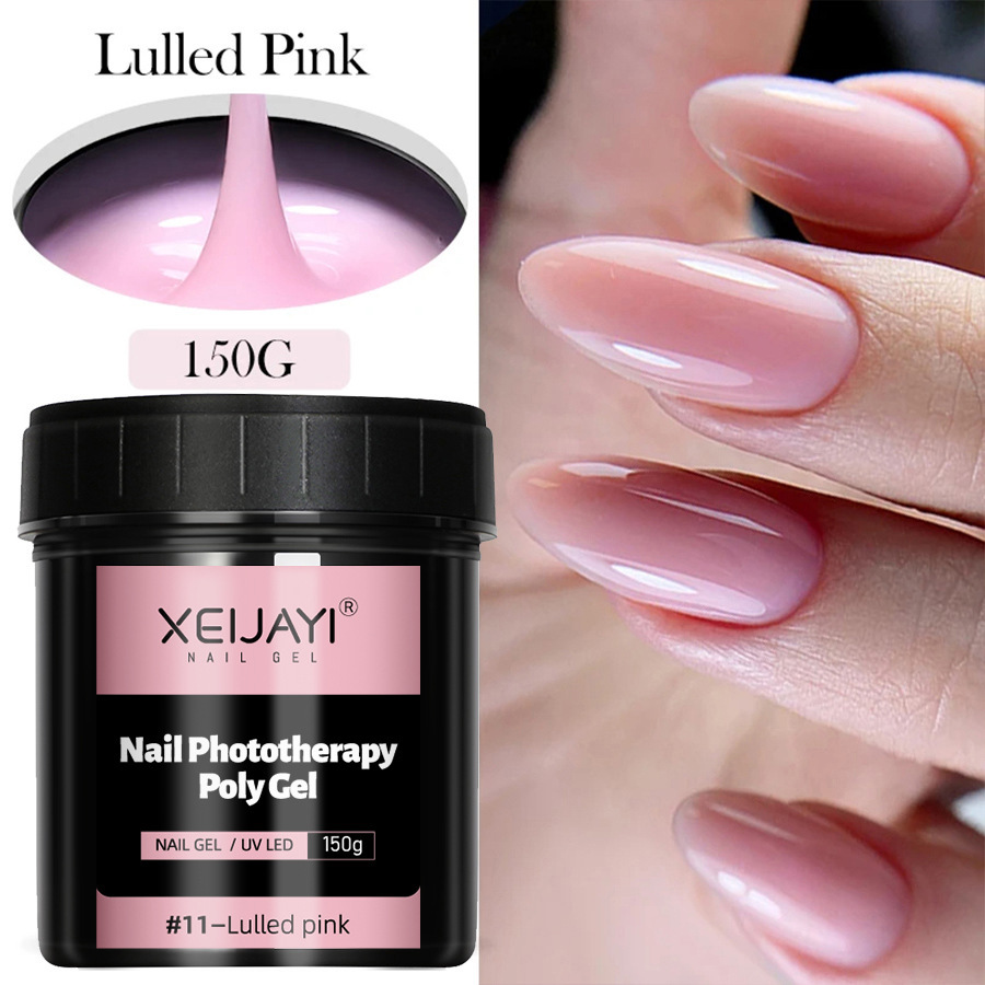 150g#11-Gel de extensión rosa lullado