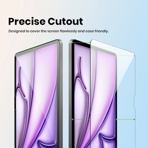 Protection d'écran en verre trempé de qualité supérieure pour iPad 10.9 12.9, anti-rayures, dureté 9H, sans bulles, installation facile, fabriqué en usine OEM - Product Image 4