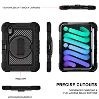 Housse de tablette robuste et résistante pour usage industriel, avec support rotatif à 360 degrés pour iPad Mini 8 2026