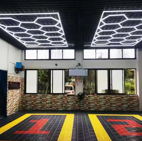 Hexagonal LED Garage Light Ceiling Decorative