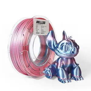 Hello3d "cute Stikcy" 2 in 1 Dual Color Silky printing printer pen Filament 1kg/roll 1.75mm Double silk-like Filament