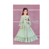 Prix d'usine direct enfants mariage princesse robe filles Sharara Styles Anarkali robe au prix de gros