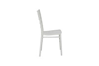 Chaise de salle à manger Chiavari en polypropylène blanc moderne et abordable