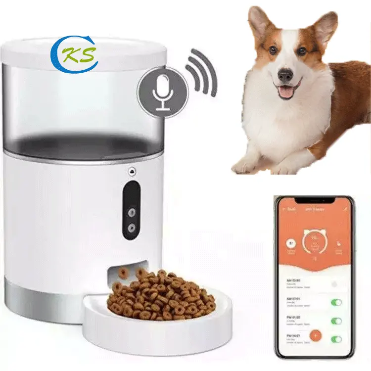 2023 Pet products tuya rfid amazon top sale wifi camera remote auto smart cat food dispenser dog automatic pet feeder