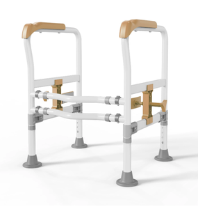 Barra de Apoyo para Inodoro: Instalación sin Taladro, Altura Ajustable, Soporte de Seguridad para que Personas Mayores se Levanten - Product Image 1