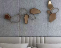 Panneau mural en PVC imperméable et ignifuge en placage de bois de bambou moderne pour usage domestique et commercial