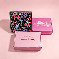Caja de Envío de Cartón Corrugado Rosa Personalizada de Alta Gama con Forro de Esponja para Embalaje de Comercio Electrónico, Venta Minorista, Regalos y Velas