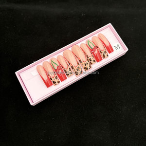 Elegante curva formas <span class=keywords><strong>uñas</strong></span> artificiales Nail Art Salon calidad mejor estilo <span class=keywords><strong>de</strong></span> moda Ersa 3D Gel flor hecho a mano prensa en las <span class=keywords><strong>uñas</strong></span> - Product Image 2