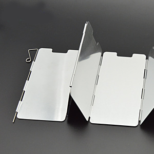 Deflector de Viento para Estufa de Gas Portátil, 8 Piezas, Plegable, Metálico, para Acampar, Cocina al Aire Libre - Product Image 3