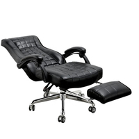 Chaises de bureau exécutives modernes 2026 pour la maison et les salles de conférence, confortables, réglables, en cuir PU, avec appui-tête