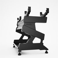 Support de rangement multi-niveaux SNODE pour haltères en acier, organisateur compact pour la maison, la salle de sport commerciale et l'équipement d'entraînement de force