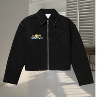 Veste en cuir noir pour homme OEM de haute qualité, écologique, imperméable, épaisse, décontractée, tendance, col montant, personnalisable