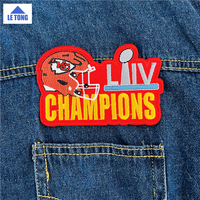 Autocollants thermocollants Kansas City Champions, logo brodé personnalisé pour club sportif, patch à coudre pour vêtements, vente chaude