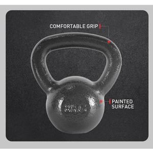 Kettlebell Hammerton en fonte avec logo personnalisé Kettlebell Kettlebell à revêtement en poudre <span class=keywords><strong>KG</strong></span> 5 lb-100lb cloches de bouilloire en fonte - Product Image 2