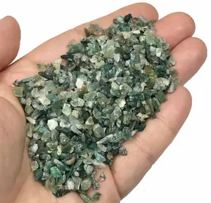Wholesale Natural Moss Agate Stone Chips