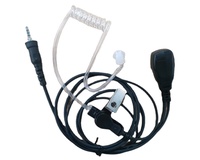 Earpiece Radio Dua Arah 3.5mm dengan Tabung Akustik, Headset Dinamis di Dalam Telinga, Earphone Berkabel 100cm untuk ICOM Yaesu Vertex