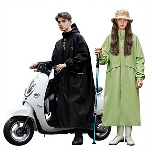 <span class=keywords><strong>DELIA</strong></span> Impermeable Largo Personalizable para Ciclismo Eléctrico al Aire Libre, Unisex, de Alta Resistencia, de una Sola Pieza, de Pongee, Resistente al Agua, para Senderismo - Product Image 1