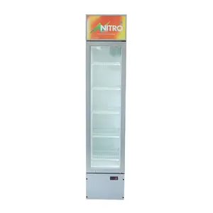 Kenkuhl 160L Exibição Comercial Refrigerador Única Porta Vertical Showcase Bebida Geladeira