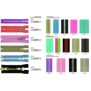 OEM ODM Colorful Sustainable Nickel-Free No.5 Nylon Plastic Zipper China Wholesale With Reversible Auto Lock Slider