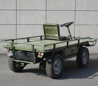 Camion utilitaire électrique en acier 72V 6000W, véhicule agricole robuste, remorque à transmission par chaîne, ATV, UTV, outil logistique