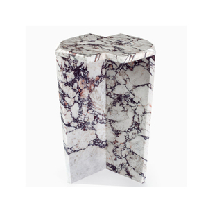 High End Custom Luxury Furniture Real Stone Coffee <strong>Table</strong> Low Plinth Italy Calacatta Viola <strong>White</strong> Marble <strong>Side</strong> <strong>Table</strong> - Product Image 5