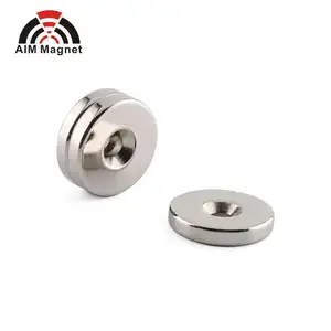 Round countersunk magnet with M8 M12 M15 screw with Precision tolerance