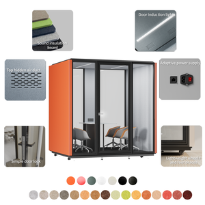 Moderno Insonorizzato da Studio Cabina Silenziosa Capsule Spazio Letto per Interni Mobile di Lavoro Ufficio Acustico Cabina Ufficio - Product Image 4