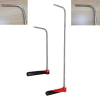 2 pièces Outils de réparation de bosses de voiture de haute qualité en acier à haute teneur en carbone, avec crochet rotatif et barre supérieure pour carrosserie, bord de porte et sandwich