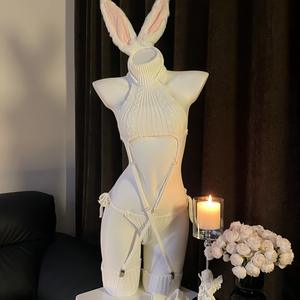 Combinaison Rétro à Col Montant Transparente, Style Célébrité Internet, Lingerie Sexy Dos Nu, <span class=keywords><strong>COS</strong></span> - Product Image 3