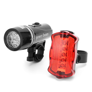 Yueli Power Beam Bicycle Lights Front And Rear Led Set Waterproof For <b>Cycling</b> - Product Image 1