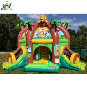 WINWAYTOYS Château gonflable commercial en PVC avec toboggan aquatique - 7,1x5,7x5,4m Capacité 5-10 personnes OEM disponible - Product Image 2