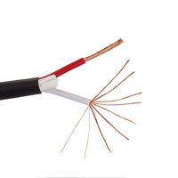 Câble de haut-parleur à paire torsadée en PVC rond haut de gamme 2X1.2MM Bobine de 100m emballée pour les applications de microphone et de lecteur DVD