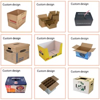 Boîte en carton ondulé double paroi RSC, robuste, vide, pour expédition et livraison, personnalisable