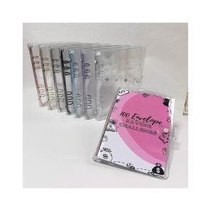 Cá nhân Frost rõ ràng Bền PVC lá lỏng <span class=keywords><strong>A5</strong></span> 100 Phong Bì tiết kiệm thách thức tùy chỉnh tiền tiết kiệm tổ chức hệ thống chất kết dính - Product Image 1