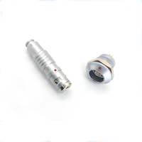 Connecteur circulaire demi-lune série S FFA 3S 4S 5S 6S 7S, fiche mâle droite, fiche femelle en laiton, étanche IP68, pour applications automobiles