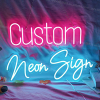NO MOQ Multicolor Anime Neon Led Lights Sign Custom Indoor Neon Lights para Party Business bar Club Store Decoración de pared
