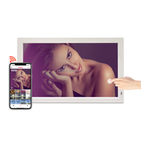 Toptan WiFi Frameo ekran Kiosk 15.6 "18.5" 21.5 32 inç dijital fotoğraf çerçevesi payı fotoğraf/Video Apps üzerinden, USB/Mirco SD, siyah