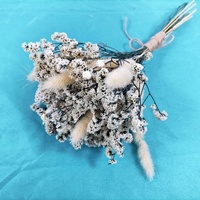 Novo arranjo Floral Nupcial Feito Sob Encomenda buquê Secas caudas coelho DIY bouquet Preservada não esqueceram de mim para buquê De Casamento