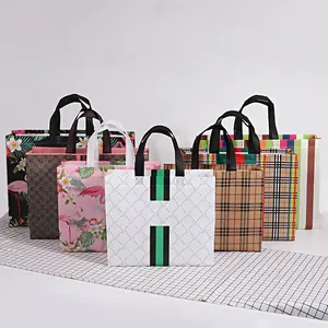 Non Woven Bag Logo Printed Durable Handled Laminated Custom Eco Bags