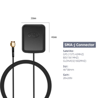 Antenne GNSS pleine bande HONGXIN, GPS/BeiDou/GLONASS/Galileo, câble personnalisé SMA/FAKRA et 1-3M, directement de l'usine