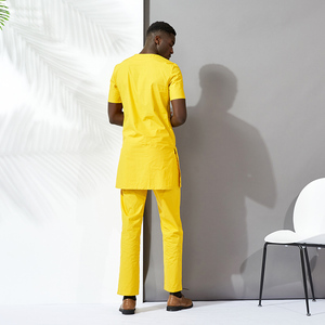Décontracté Usure Africaine Pinte Homme Deux Pièces Ensemble D'été Douche Manches Port Quotidien En Gros Personnaliser - Product Image 2