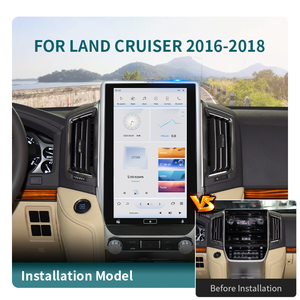 Écran vertical 13.3 pouces écran tactile lecteur multimédia de voiture android pour <span class=keywords><strong>Toyota</strong></span> <span class=keywords><strong>Land</strong></span> <span class=keywords><strong>Cruiser</strong></span> 2016-2018 QCM 665 RAM 8GB ROM 128GB - Product Image 3