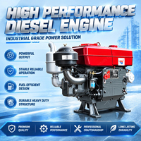 Moteur diesel 4 temps refroidi par eau ZH1105 16HP 1.0L Euro 3 monocylindre à démarrage au kick utilisé dans les machines agricoles, les tracteurs et les bateaux