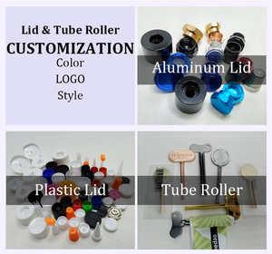 Contenitore per dentifricio ricaricabile, contenitore per dentifricio, nero, per imballaggio in metallo, 100Ml - Product Image 5