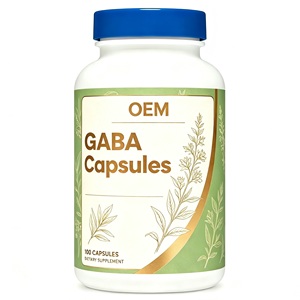 Cápsulas de GABA de Marca Privada OEM, Ácido Gamma-Aminobutírico, Apoyo para la Calma, el Sueño, la Relajación y el Estado de Ánimo - Product Image 1