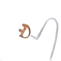 DLECNFUN Kit audio de remplacement pour radio bidirectionnelle, écouteur anti-plis en silicone avec tube acoustique spiralé, rose
