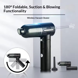 Aspiradora portátil de mano de alta succión, recargable, plegable, inalámbrica, para escritorio y coche - Product Image 3