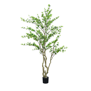 Arbre en plastique Enkianthus, <span class=keywords><strong>plante</strong></span> artificielle en <span class=keywords><strong>pot</strong></span>, décoration de jardin, de bureau, d'intérieur et d'extérieur, décoration de la maison, plantes artificielles, plantes factices - Product Image 5