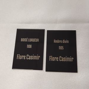 Etiqueta Impermeable con Logotipo de Marca en Relieve Personalizada de Fábrica para Perfume y Botellas de Vino, Etiqueta Cosmética, Adhesivo para Velas - Product Image 6